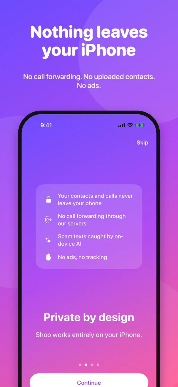 Shoo privacy screen